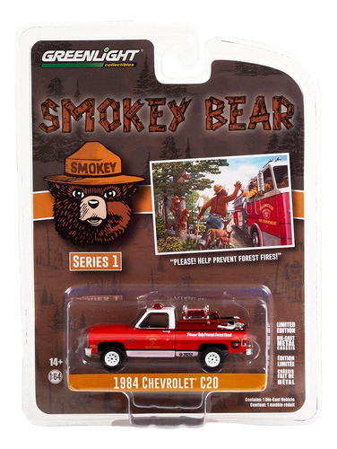 1984 Chevy C20 Pickup Truck W / Fire Equipment Hose & Tank P 0