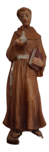 B. Antigo - Imagem Sacra Italiana Em Madeira São Francisco 0