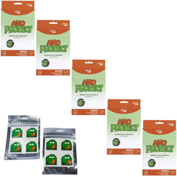 5 Adesivo Repelente Sapinho Amo Protect - 8 Uni - Babydeas 0