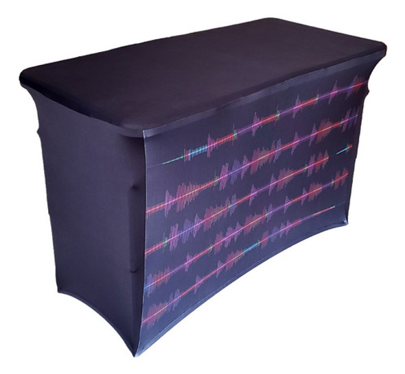 Capa Para Mesa Dobrável Elastano Waveform 183x76x74cm 0