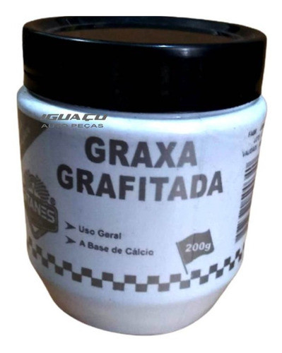 Graxa Grafitada De Cálcio Cinza Grafite Profissional 200g 0