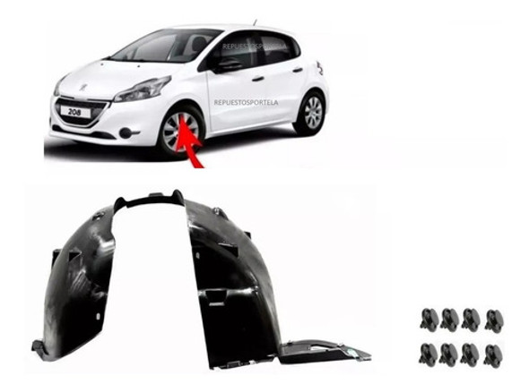 Guardaplast Delantero Derecho Peugeot 208 2013 A 2020 0