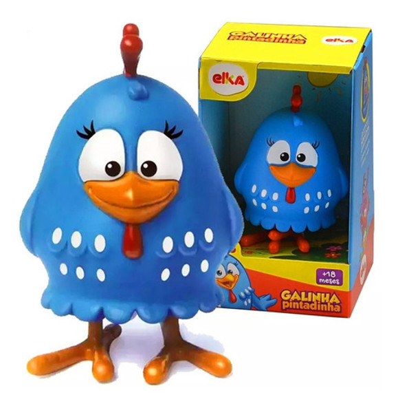 Boneco Galinha Pintadinha Em Vinil 14cm - Elka 1127 0