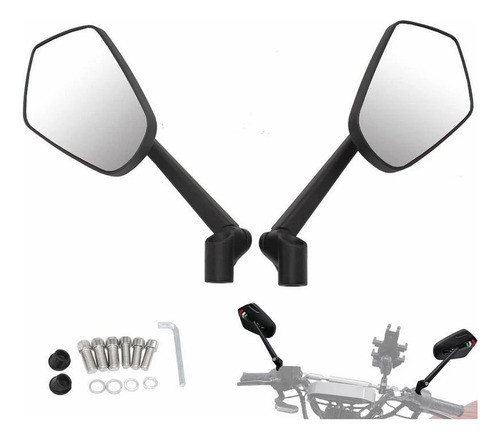 Par De Espelhos De Motocicleta Para Harley Softail Sportster 1