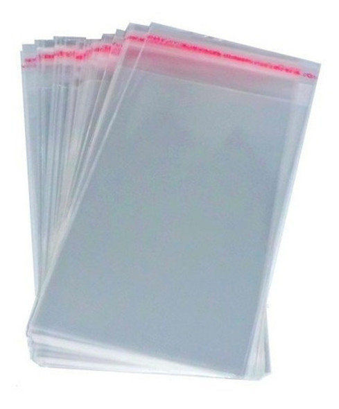 Saco Adesivado Plastico Transparente 15x25 C/500un 0