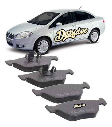 Juego Pastillas De Freno Delanteras Fiat Linea 1.8 1.9 0