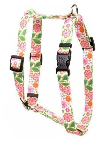 Amarillo Diseño De Perro Flor Parche Romano Estilo Arnes D 0