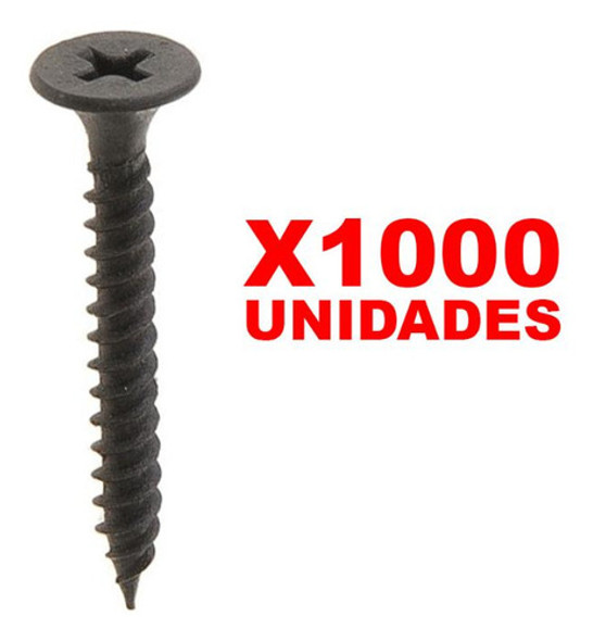 Tornillo Drywall Punta Aguja 3,5x25 1000 Unidades  G P 0