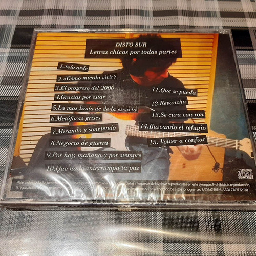 Disto Sur - Letras Chicas Por Todas Partes - Cd Nuevo Cerrad 1