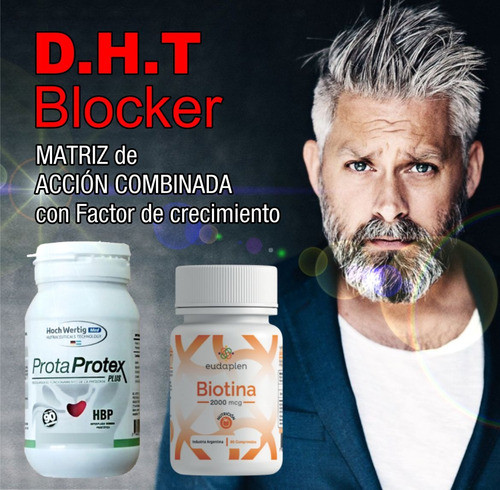 Tratamiento Alopecia Bloqueador Dht + Biotina | 3 Meses 1