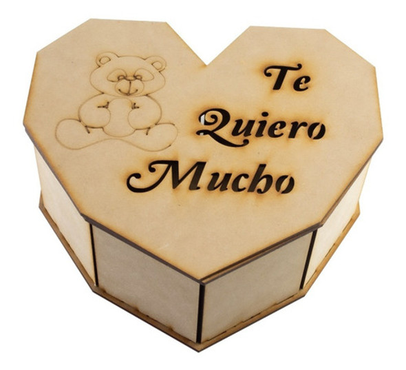 Cajas Fibrofacil Bombonera Corazon -san Valentin-pack X5 0 Cajas Fibrofacil Bombonera Corazon -san Valentin-pack X5 0