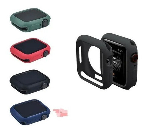 Protector Pantalla Smart Watch Silicone 42 Mm Rojo-otec 0