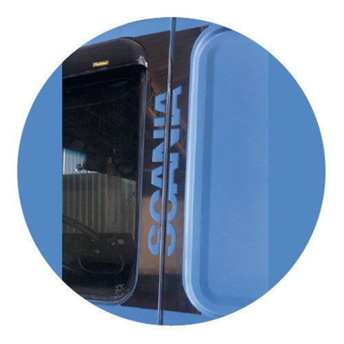 Par Acabamento Inox Da Coluna Da Porta Para Scani 112 / 113 1
