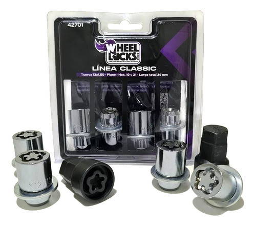 Tuerca Antirrobo Toyota Corsa Rhino Wheel Locks Classic 0