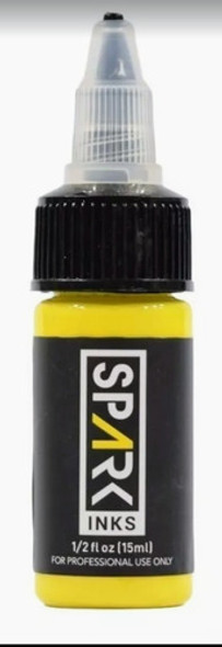 Pigmento Tinta Tattoo Spark Inks Yellow 0,5 Oz 0