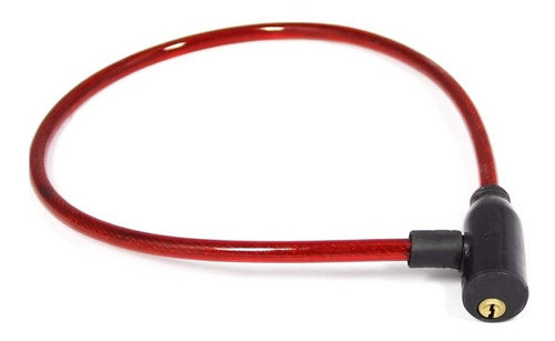Cadeado Para Moto Com Chave Cabo De Aço 1m X 16mm Starfer 1