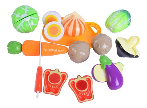 Set Comidas De Juguete Vegetales C/ Abrojo Duende Azul Tut 1