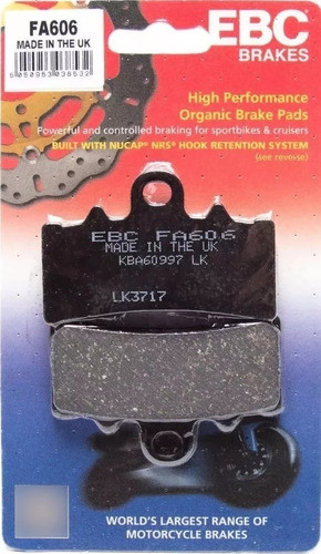 Pastilla De Freno Ebc Delantera Ktm Duke 390 El Rutero Motos 0