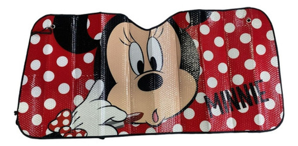 Cortina Parasol Auto Plegable Metalizada Reforzada De Minnie 1