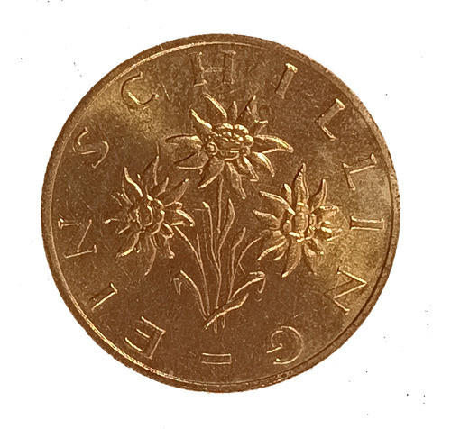 Austria 1 Shillin 1992 Sin Circular Km 2886 Flor De Edelweis 1