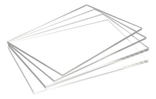Policarbonato Compacto Plancha Transparente 2 Mm / 50x70 Cm 0