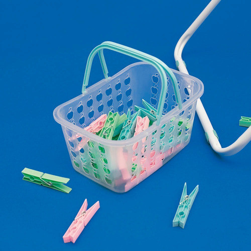 Cesto 36 Prendedor De Pendurar Roupas Varal Plástico Mor 1