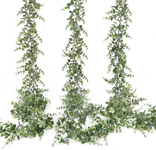 3 Guirnaldas De Eucalipto Artificiales De 173cm 0