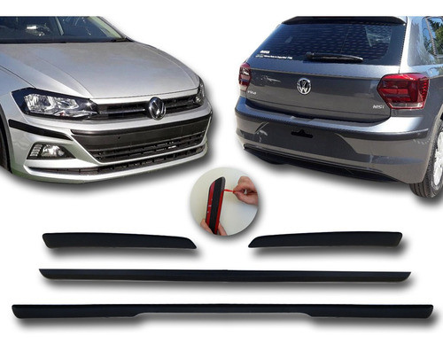 Vw 4 Pieza Polo 5 Puertas 2020 Protector Paragolpes Kenny 3m 0