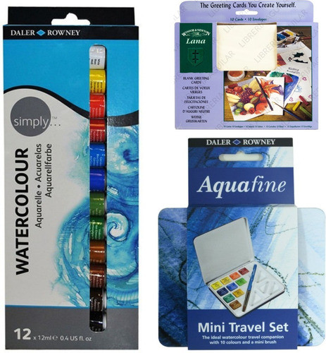 Kit 32 Art Acuarelas Rowney Block Winsor Newton Mini Travel 0