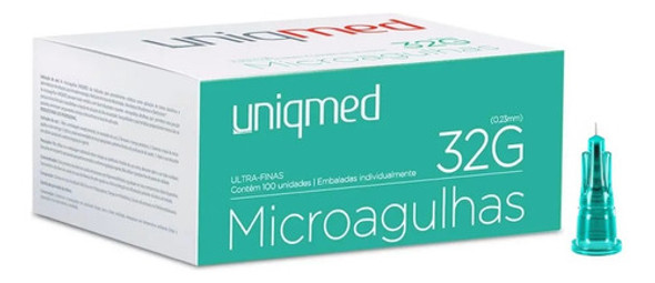 Microagulhas 32gx4mm Cx C 100 Uniqmed 0