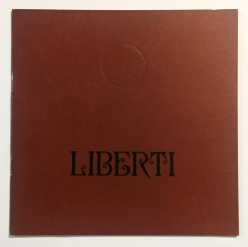 Juan Carlos Liberti Catálogo De Arte Galería Rubbers 1973 0