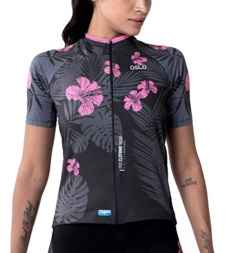 Remera Jersey Oslo Dama Ciclismo Hawai Pinta Pedal 0