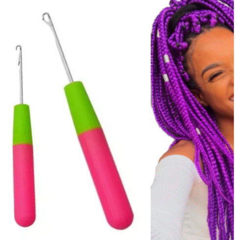 Aguja Para Trenzas Africanas Pelo Rastas Extensiones Lefemme 0