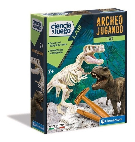 Juego De Ingenio Ciencia Excavar Dinosaurio T-rex Clementoni 0