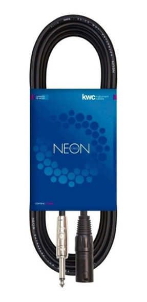 Cable Kwc 111 Canon - Plug 1/4  Standard 3 Metros Negro 0