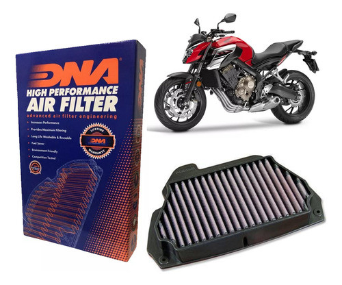 Filtro De Ar Dna Honda Cb650f Cb 650f Cb650 F 2014 A 2019 0