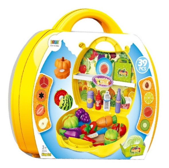 Valija Picnic Frutas Vegetales C Abrojo 39pzs Sharif Express 0