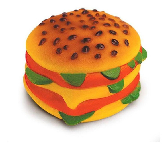 Brinquedo Hambuger Vinil Pet Cachorro Cao Borracha Mordedor 0