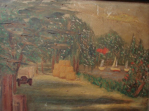 Nuñez / Arboles Lago / Oleo Enmarcado / 30 X 38 # 1566 1