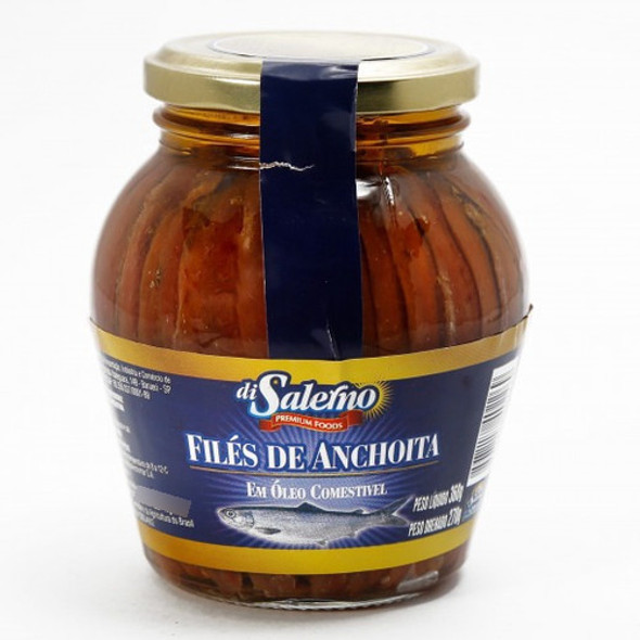E-filé De Anchova Di Salerno Em Óleo Comestível -360g 0