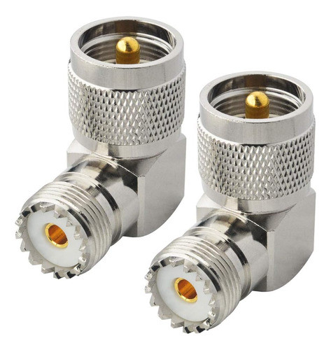 Boobrie Conector Uhf Conector Coaxial De Ángulo Recto Macho 1