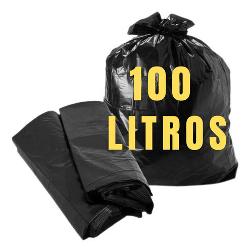 Saco De Lixo 100 Litros Reforçado Resistente Grosso Pesado 0