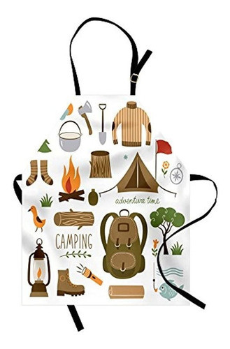 Ambesonne Aventura Delantal Equipo De Camping Saco De Dormir 0