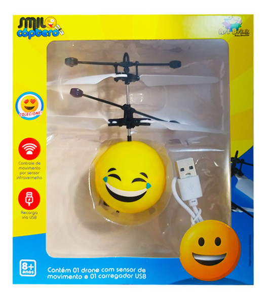Brinquedo Que Voa Smil Cóptero Sorrindo Recarregavél 1