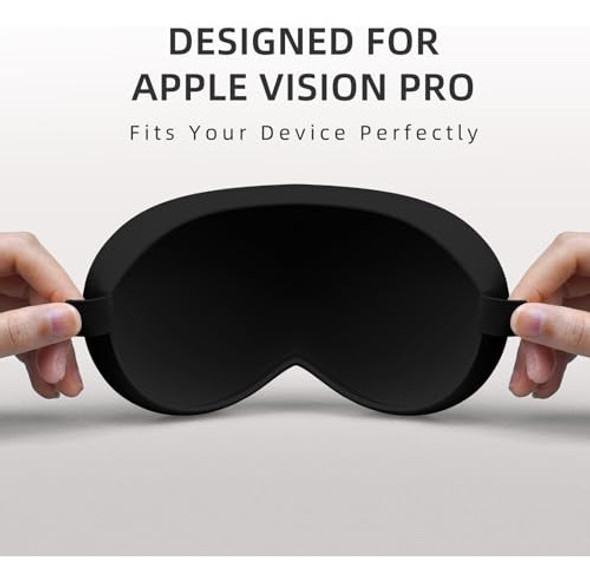 Protector De Silicona Para Apple Vision Pro Negro 1