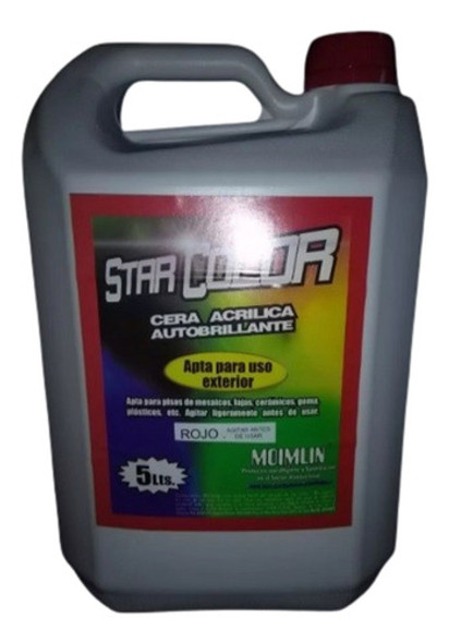 Cera Acrilica Autobrillo Star Cot Negra, Roja 0