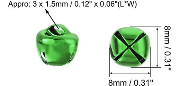 Cascabeles Para Manualidades (0.315&nbsp;in, 100 Unidades),. 1