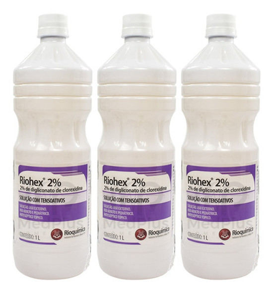 Clorexidina Riohex 2% Tenso Ativos Degermante 3 Litros 0