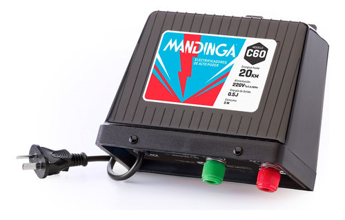 Electrificador-boyero Eléctrico Mandinga® C60 20km/220v0,35j 1