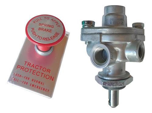 Freno Mano Boton Universal C/panel Aluminio 0